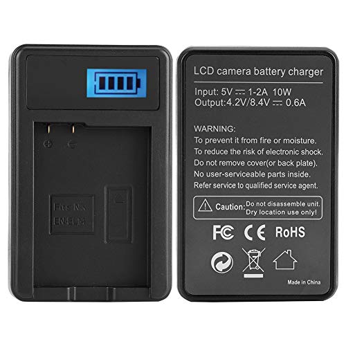 Cargador Para Camera 3200, EN-EL14 Batterijlader met LCD Display voor D5100 D3100 D3200 D3300 Coolpix 5