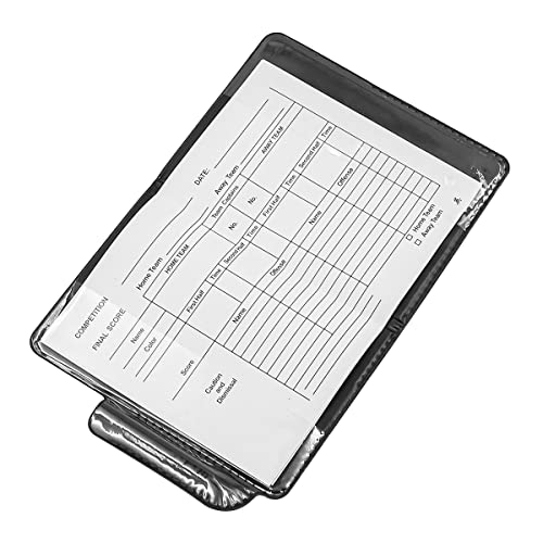 Zee 2PCS Voetbal sport scheidsrechter kaart set PCV Rode kaart gele kaart met pen voor voetbal Basketbal School Sport