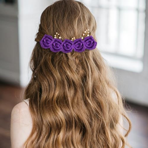 Glitter rozen 50 st Schuim Kunstbloemen Rozen Echte nep bloemen Bulk met stengel voor DIY bruiloft boeketten Tafel Centerpieces Krans Home Party Decoration Roze 4