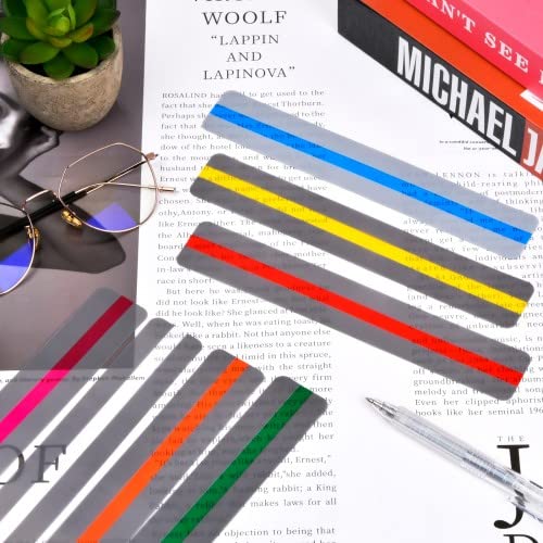 8st Reading Liniaal, Dyslexie Led Reading Band, Led Reading Strips met kleurrijke Markers, Volgende Liniaal voor Leading Beginners, Dyslexic Bladwijzers, 8 Kleuren 5