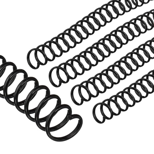 14mm (9/16") Plastic Spiral Binding Spools, 20Stuks Binding Coils 115 Sheet Capacity 4:1 Pitch Binding Spiraals voor het binden van papieren vellen, zwart