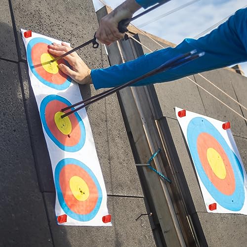 10 st Arch Lens Pins, Mangaan Steel Alloy Nails Goal Pin gecorrigeerd voor het vasthouden van Target Paper Face Red 5