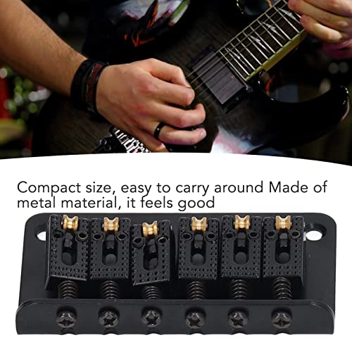 6-String Non-tremlo Guitar Vaste Zadel Top Laden Hardtail Bridge, Chrome