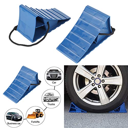 2 stuks Band Stopper, Portable Rubber Wheel Choke Non-Slip Tire Stop blok Parkeren Accessoires voor Auto Trailers Caravans Motorcycle Trucks