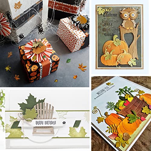6 Sets Die Shapes bladeren stencil snijden herfst Thanksgiving Halloween laat pompoen pine kegels eekhoorns voor scrapbooking partij decoratie herfst Halloween DIY 5