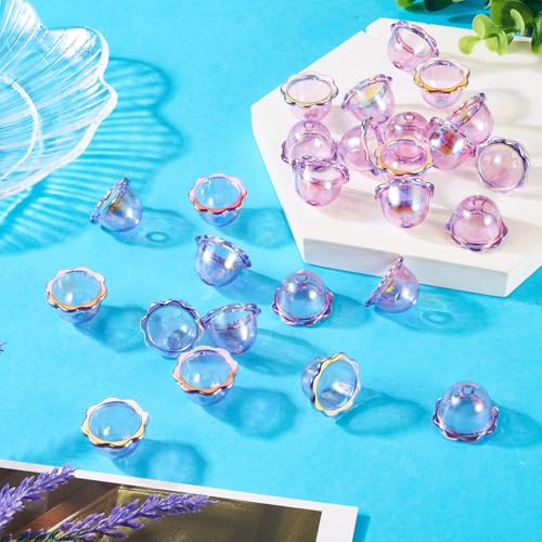 Acryl kralen caps AB kleur bloem kraal Cone End Caps Wind Chime kralen voor DIY Wind Chimes Dangle oorbellen ketting 3
