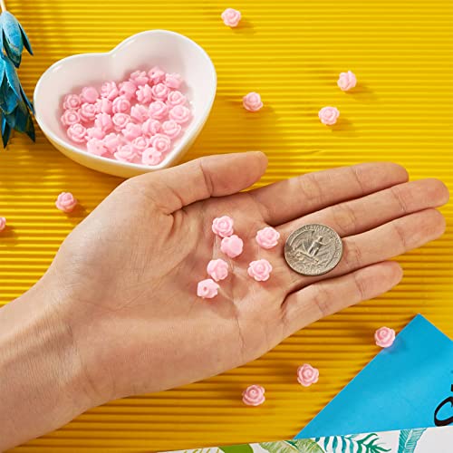 50 st. Roze Rozenkralen voor rozenkrans ketting geborsteld rozenbloem versieringen Voor Boeddha Mala sieraden maken armbanden oorbellen Scrapbooking 5