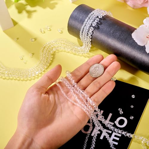 1588 st. Clear Bicone kristal kralen Bulk gefacetteerde glazen kralen Ronde gefacetteerde kralen Bicone kralen Cuentas De Cristal armband kralen Spacer kralen voor sieraden maken DIY 5