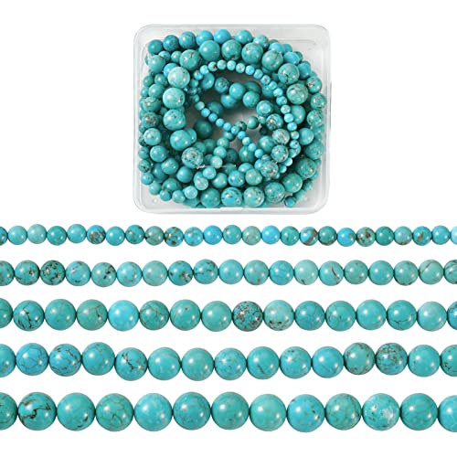 5 onderdelen natuurlijke edelsteen turquoise kralen 4mm/6mm/8mm/10mm ronde bal Losse kralen voor ketting armband sieraden maken