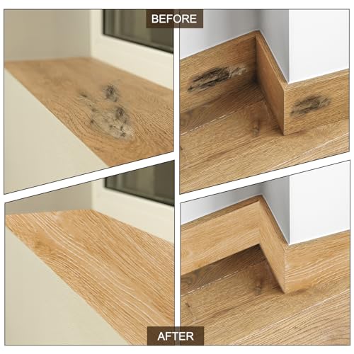 Hout Grain Reparatie Tape, 5cm x 33m, Realistische Textuur Zelfklevende Tape voor vloeren, Deuren, Tafels, Kasten, Bureaus, Cherry Wood, Rood 5