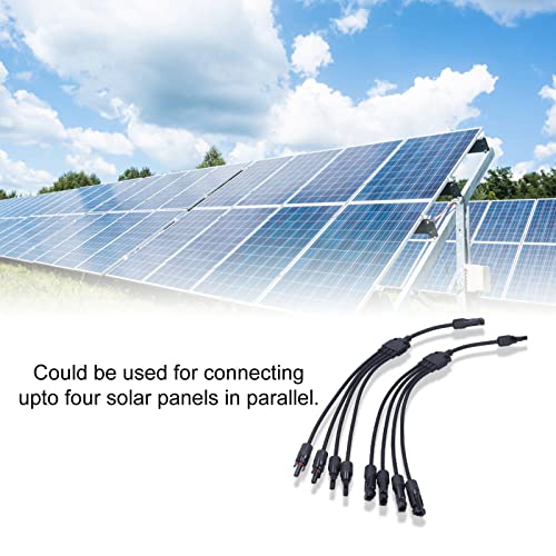 Solar Connectors, Solar Panel Connector 4 Branch Y Type Parallel Connector Solar Panel Uitbreiding Kabel PV Wire Adapter voor Solar Panel 4