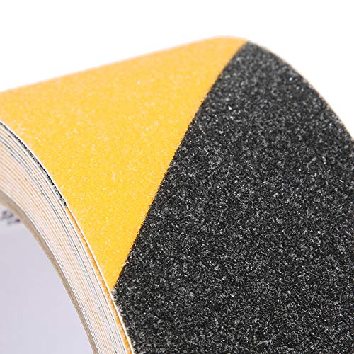 Tape, Black Yellow High Glans Reflective Tape, Grate Black and Yellow Reflective Film, Warning Tape for Road Traffic, 50Mm X 5M, Transparante Tape 3