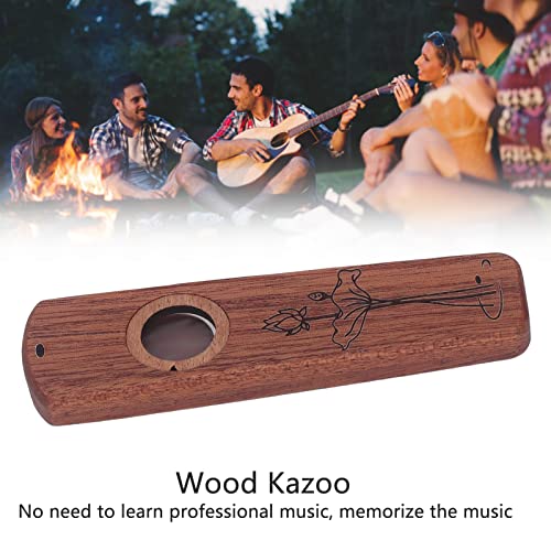 Houten Kazoo Kazoo Diaphragms Kazoos Muziekinstrumenten voor Party Supplies (Ebony)