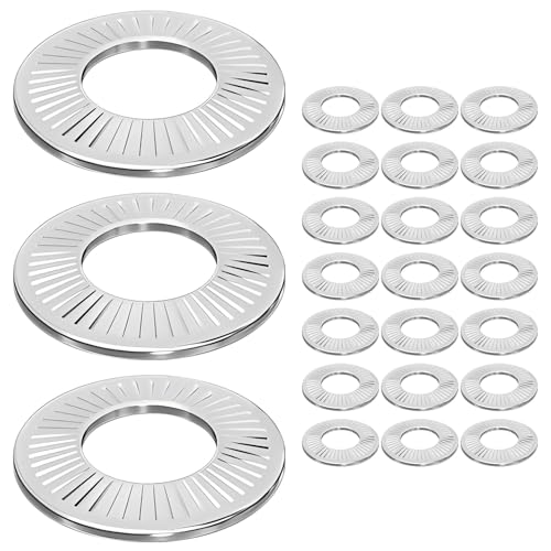 25 st Stainless Steel Cone Discs M6 Lock Flat Washers Behoud Ringen voor Industrie en Bouw