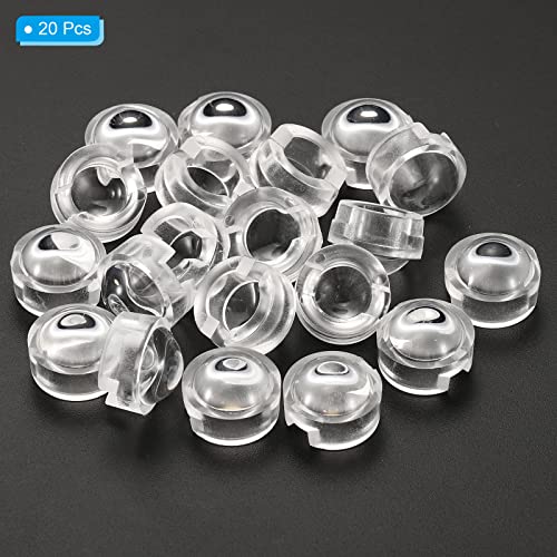 13 mm LED Convex Lens, 20 stuks, 90 graden Straalhoek, Acryl LED, Optic, Convex, Convex, Condensator Lens voor 1W, 3W, LED, Infrarood kralen, Transparant 3