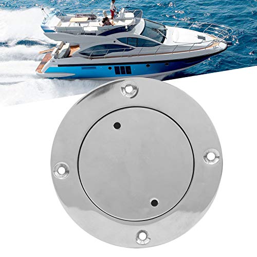 Dekplaat, 3 inch roestvrij stalen dekdeksel Roestvrij stalen inspectie Hatch met sleutel voor hardware accessoire voor marine boten 3