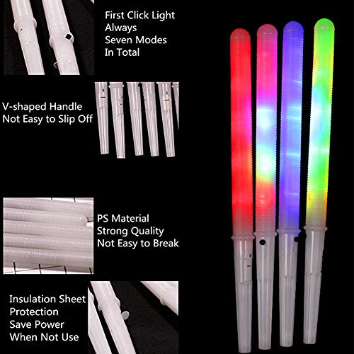 LED Glowing Sticks voor Cotton Candy Machine - licht omhoog Sticks, wit 4