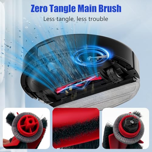 17 st Vervanging Onderdelen voor Roborock Q10 S5/Q10 S5+/Q10 X5/Q10 X5+ Robot Stofzuiger Accessoires Sets 1 Hoofdborstel 4 HEPA Filters 4 Mop Pads 6 Zijborstel 1 Schoonmaakborstels 1 3