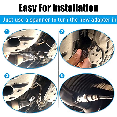 Lambda Probe Eliminator Adapter Universele O2 Oxygen Sensor Spacer Adapater Extender Isoler voor uitlaatsystemen met sensorgaten M18 x 1.5 Automotor Lambda Probe Simulator 5