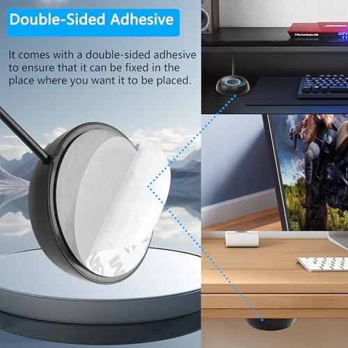 PC Power Knop voor Desktop Computer - Externe afstandsbediening Startknop - 6.5 FT (2m) Extension Cord voor PC Startknop met LED Lights (Zwart) 3