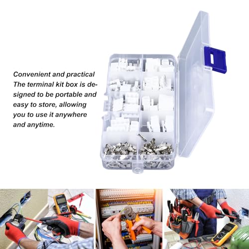 120PCS VH3.96 Connector Kit 3.96MM Pitch ABS Materiaal Veelzijdig voor DIY projecten Apparaat Reparatie en elektronische circuits 4