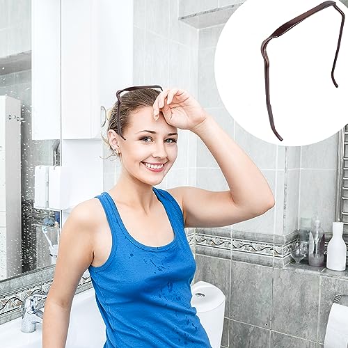 Forlush 4Pcs krullend dikke haar grote hoofdband, onzichtbare haar Hoop, krullend dikke haar hoofdband, voor het bevestigen van haar tijdens make-up, Sport 5