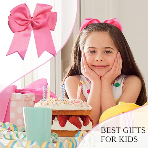 3 st Bow Hair Clip, Satin Hair Bow voor vrouwen meisjes 6,1 inch effen kleur Bows Hairpin Schattig lang Tail Hairpin Franse Barrettes Accessoires voor verjaardagsfeest 5