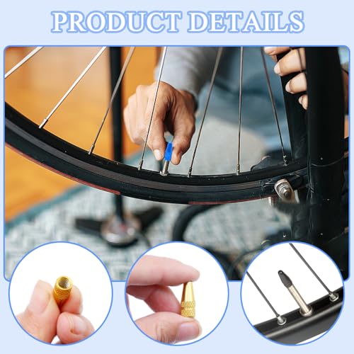 24st Presta Ventilatorkappen Fiets Band Valve Caps Aluminium Geanodiseerde Band Air Stam Covers Corrosiebestendig voor het fietsen van banden stofcovers voor MTB Fietsfietswieltjes 5