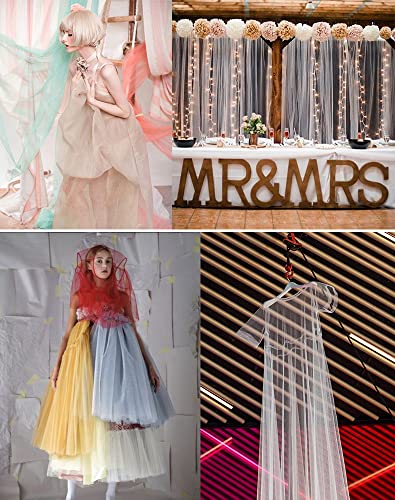 Tule stof, tule stof, tule, decoratieve stof voor bruiloft, verjaardag, Kerstmis, feest, communie, feest, decoratie, naaien bruiloft sluier, bruiloft jurk, tafel loper, tutu, rokken, geschenk boeg 4