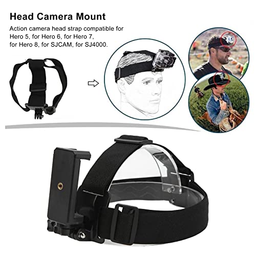 Hoofd gemonteerd houder voor mobiele telefoons camera hoofdband verstelbare selfie op mobiele telefoon first-Person View video Outdoor live opname racket voor smartphones actiecamera 3