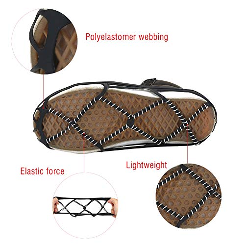 Outdoor Snow Grips, 1 paar non-slip Spikes Grips Snow Traction Cleats Ice Traction Footwear Traction voor klimliefhebbers 3