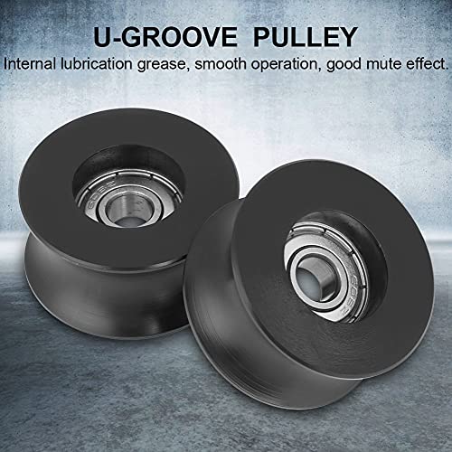 Puleggia per scanalatura 4st u 0840UU U-Groove Puleggia per guida a rulli per pulegge 8x40x20.7mm 5