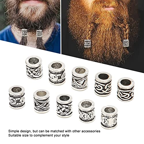 10Stuks Viking baard kralen Legering antieke Noorse dreadlock kralen voor baard haar DIY armband ketting baard kralen voor mannen 4
