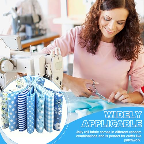 Jelly Roll Stof Strips voor Quilting, 35 stuks Fat Quarters Diverse bundel roll up stof patchwerk roll voor het naaien DIY ambachten 5