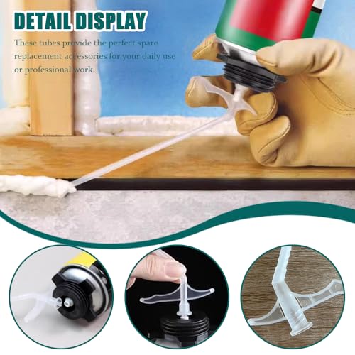 20 st Expanding Foam Nozzle, Replacement Spray Foam, Replacement Tube for DIY Spray Foam for Filler Reserve nozzles, Caulking en Sealing Kleine openingen in 5