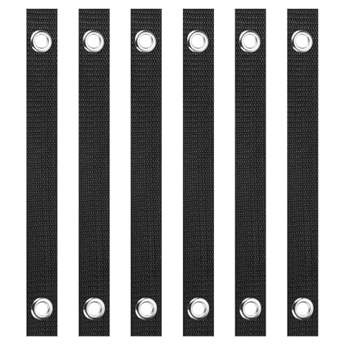 16 Inch Stake Boom Riemen, 6 Pack Boom Ondersteuning Posts, Boom Straightening Riemen voor Nieuw Geplant Recht, Zwart