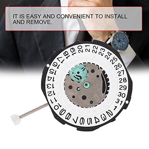 Quartz beweging, datumweergave, eenvoudige installatie voor horloge reparatie accessoire (enkele kalender) 4