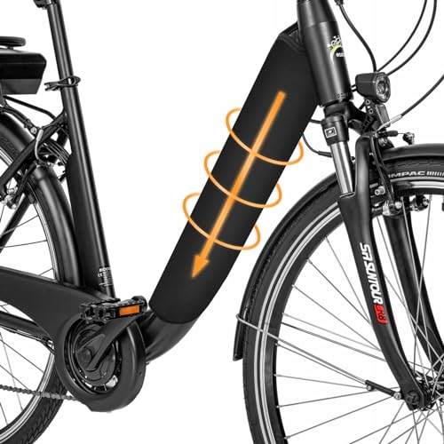 E-Bike Batterij Beschermhoes voor 30-38 cm, Universal Fit Beschermt tegen Cold Dirt Beschermhoes voor geïntegreerde E-Bike Frame Batterij Verbeterd Model