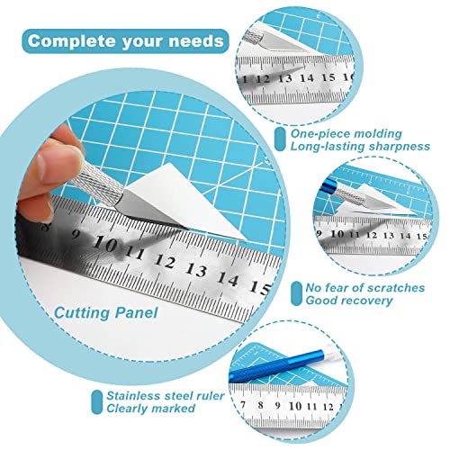 Craft Mat, A5 Cutting Mat (22 x 15 cm), Craft Mat, Cut Resistant met Steel Linear en Stitch voor Naaimatten, Mouse Pads, Snijmatten (One Side) 3