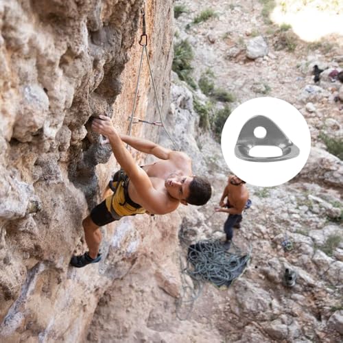 4 Piece Ankerhaak Set, 2500kg Capaciteit Roestvrij staal Rock Klimmen Hanger 5