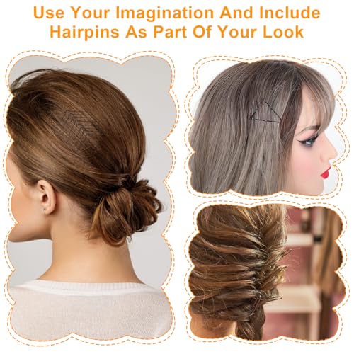 100 stuks mini haarspelden, 3,5 cm bobbyspelden, kleine haarspelden, haarspeldjes, haarspeldjes, haarklemmen, haaraccessoires, vrouwen golvende metalen haarspeld voor vrouwen, meisjes, kinderen 5