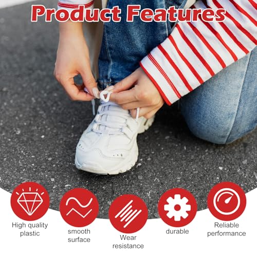 78PCS Sheelace Tips Reparatie Gereedschapsset, Heat Shrink Schoenace Agliets, Universal Plastic Schoen Lace Ends Tips voor het repareren en inkorten Schoenen, Duurzame Plastic Agliet Vervanging 3