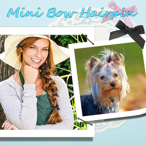 40st boeg hair clips met lange zijdeachtige satijn mini boeg barrettes metalen barrettes haar accessoires grosgrain lint bogen ambachtelijke bogen haarclips bogen 4