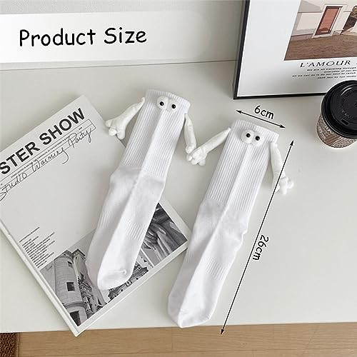 Magnetische Sokken, 2 paar handsokken, Grappige magnetische Zuigbekers, 3D-popsokken met handen, Vriendschapssokken, Unisex Grappige paar handsokken voor stellen