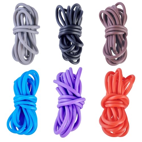 12m Holle Pijp Rubber Cord 4mm Stitch Holder Tube Cord Breien Kapper Cords voor sieraden maken armband ketting oorbellen DIY ambachten, Gat: 2mm