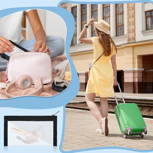 5 stuks Clear Zipper zakjes voor Organiseren, Zipper TPU zakjes, Multifunctionele Waterdichte Zipper reistas voor Office Supplies, Cosmetic Portemonnee, Potlood Organiseren 5