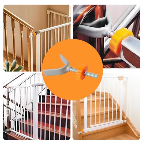 Verpakking van 4 drukknopen voor kindergrille Y-pindel drukschroeven M10 trapbescherming Grille schroefjes voor het bevestigen van kindertrap bescherming Hekken 5