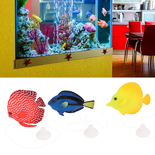 Glanzende Siliconen Clown Vissen Zwevende Simulatie Kunstvissen Veilig voor Aquarium Vis Aquarium Decoratie en Tuin Decor