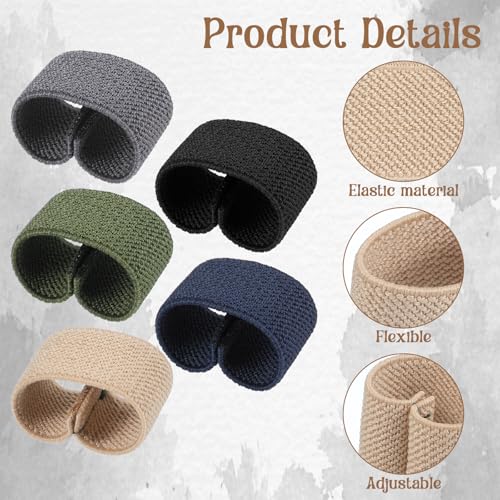 15PCS Belt Loop Keeper voor Duty Belt, Elastische Nylon Belts Keepers Strap Organizers Rugzak Loops Stay Holder Remainer Strap voor 1.5" brede politie, officier en tactische riemen 4