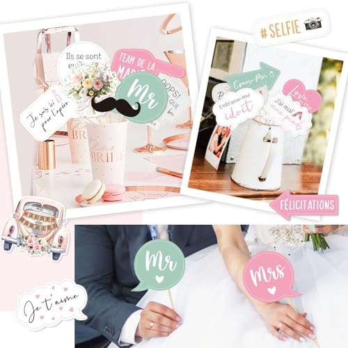 30st Franse bruiloft foto rekwisieten 4